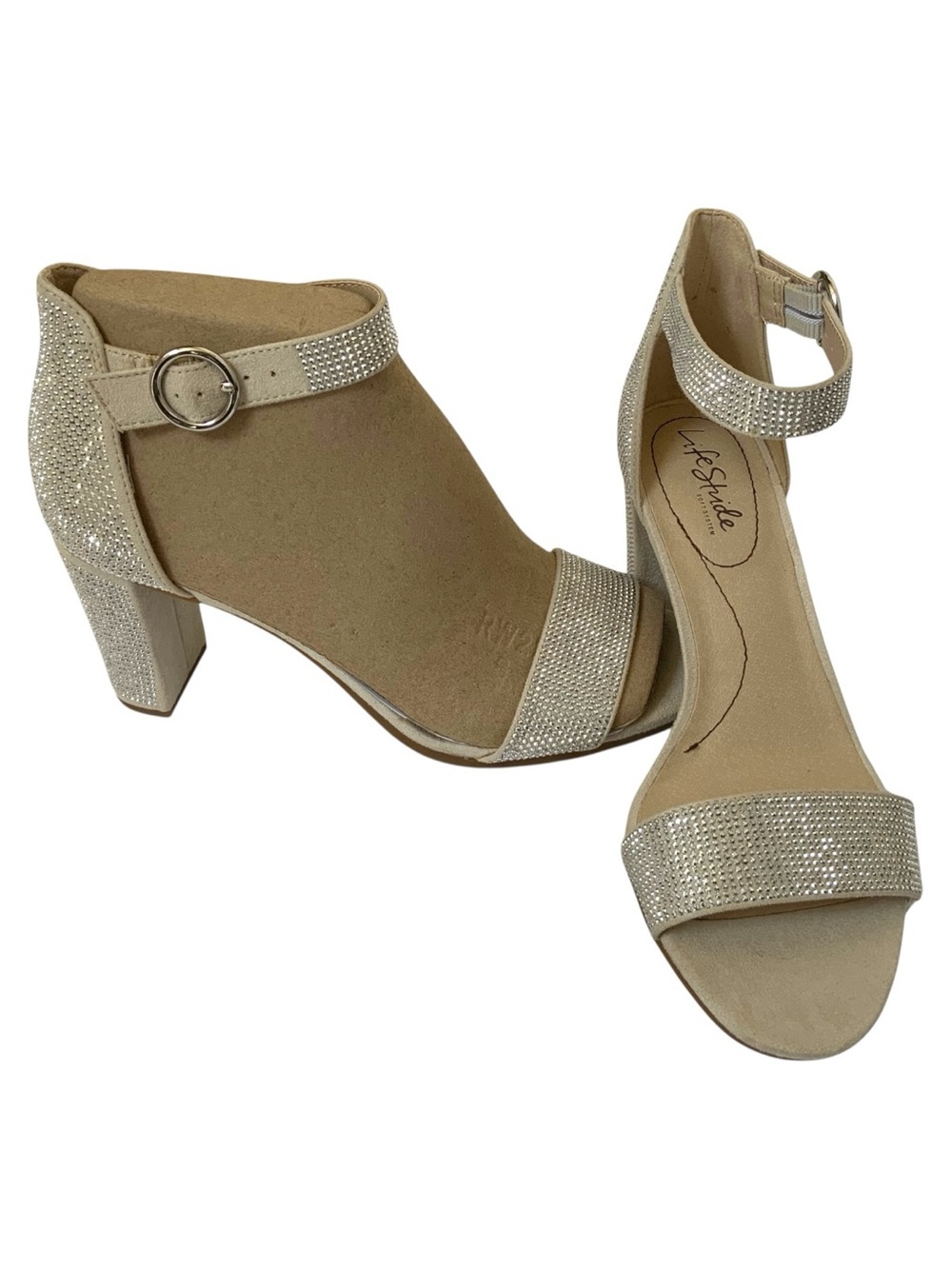 LifeStride Averly Glitz City Sandals Size 9W